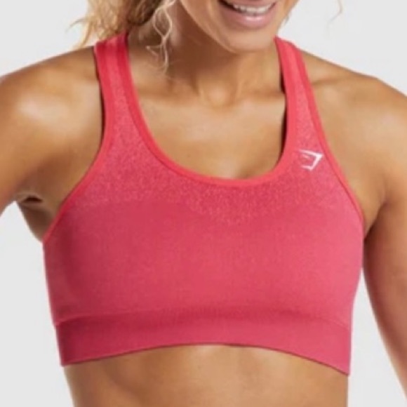 Gymshark Other - Gymshark Adapt Ombre Seamless Sports Bra - Pink/Red  Size Large NWT